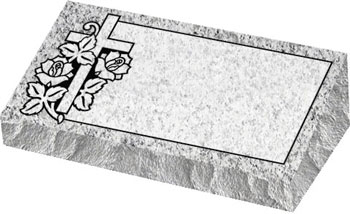 Individual Bevel Markers - Cross with Rose