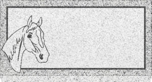 Standard Pet Marker - Horse Head
