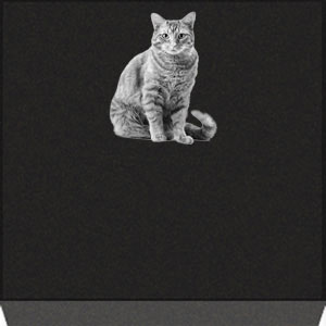 Standard Pet Marker - Straightly Sitting Cat